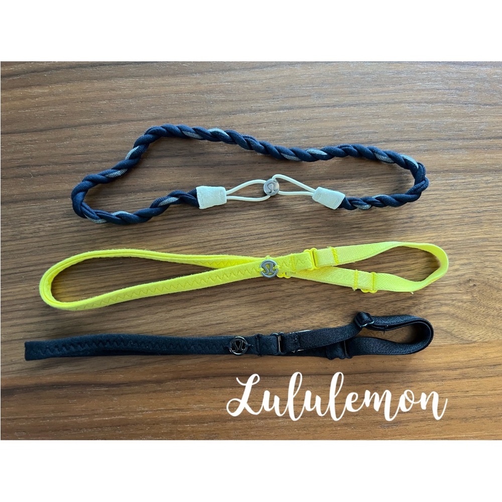 LULULEMON ❤️ EUC Headband lot (3) 🏃‍♀️🏃🏻‍♀️🏃🏿‍♀️💕